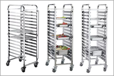 SS Trolley for Burger Buns Manufacturers Exporters in India Punjab Ludhiana
